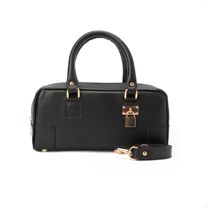 Brava — Padlock Mini Tote- Black