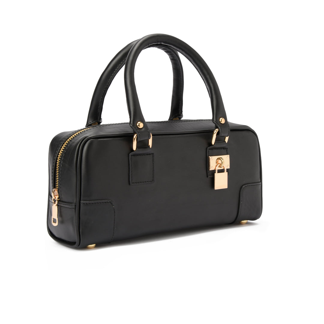 Brava — Padlock Mini Tote- Black