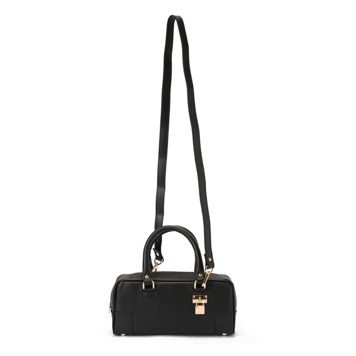 Brava — Padlock Mini Tote- Black
