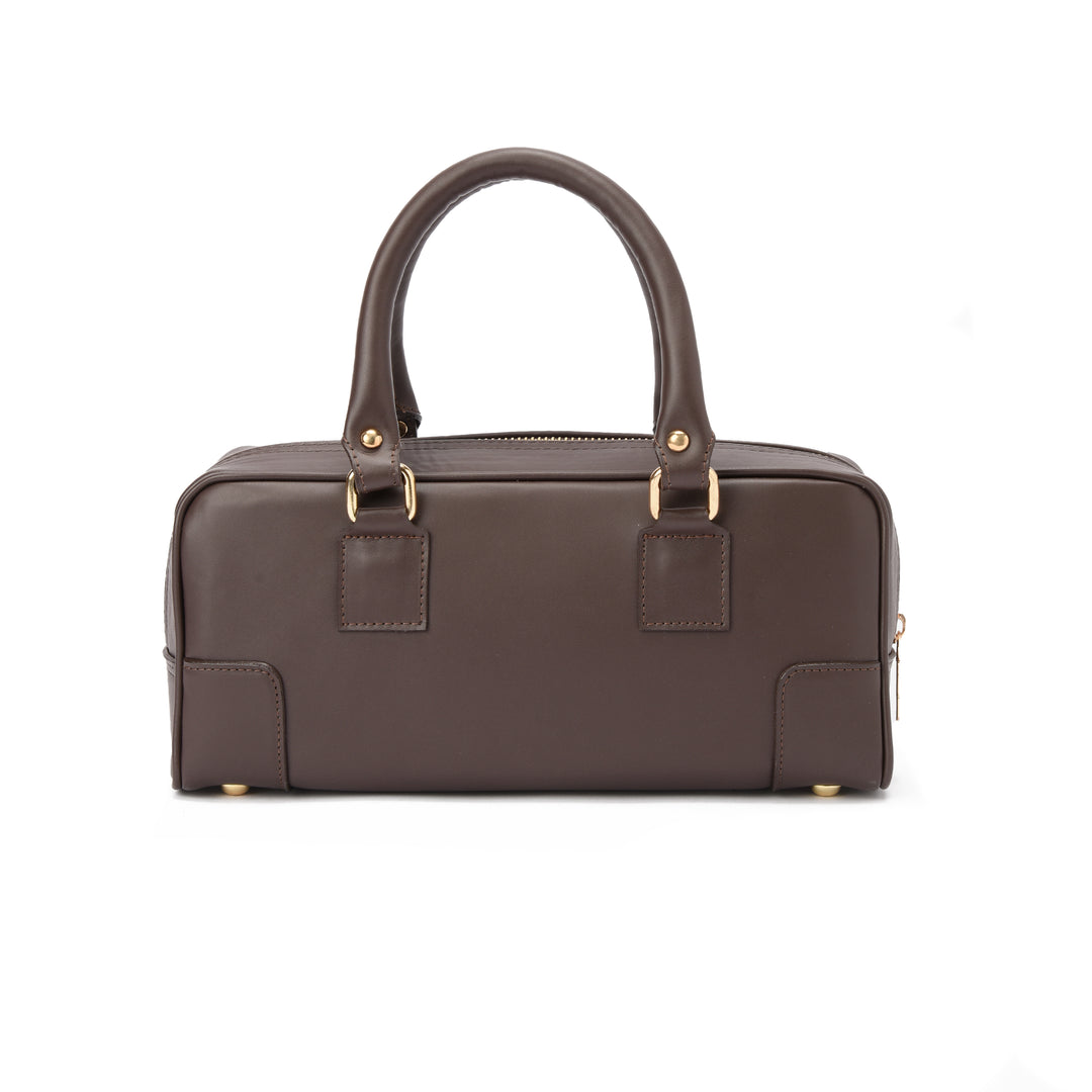 Brava — Padlock Mini Tote- Brown