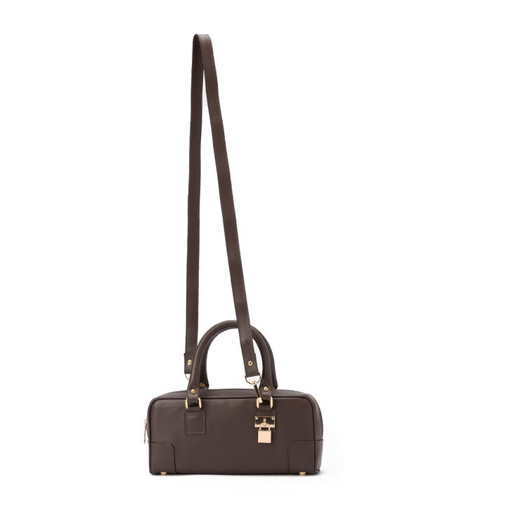 Brava — Padlock Mini Tote- Brown