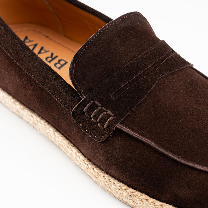 Brava Penny Loafer Brown Suede - Buy1 Get1