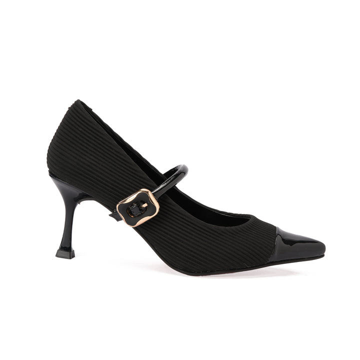 Brava — Cap-Toe Mary Jane- Black
