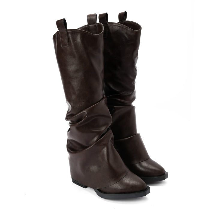 Brava — The Sculpt Wrap Boot — Espresso