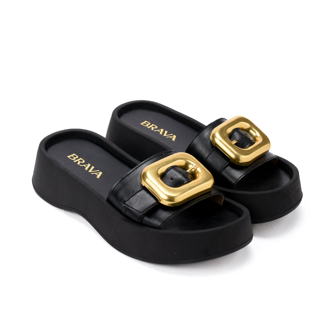 Brava Black Chérie Slide - Buy1 Get1