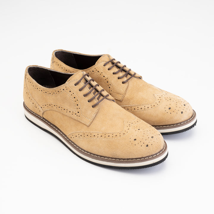 Brava Derby Beige Suede - Buy1 Get1