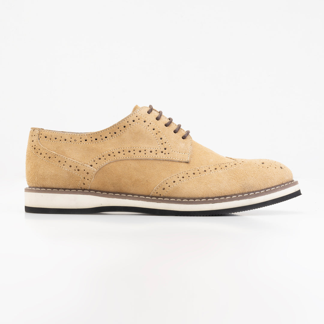 Brava Derby Beige Suede - Buy1 Get1
