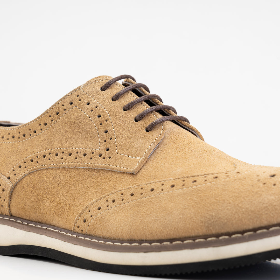 Brava Derby Beige Suede - Buy1 Get1