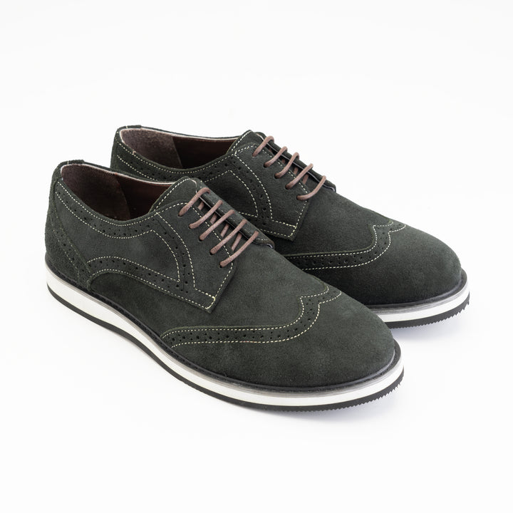 Brava Derby Olive Suede - Buy1 Get1