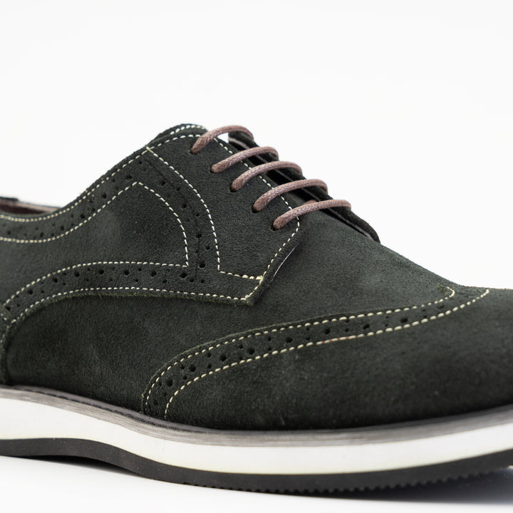 Brava Derby Olive Suede - Buy1 Get1