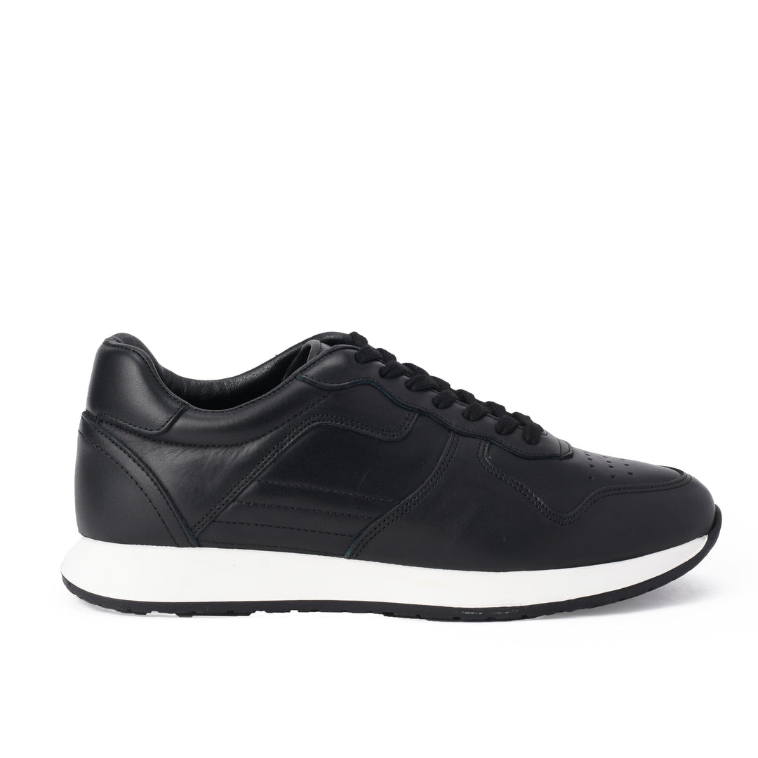 Brava Black Brogue Leather Sneaker - Buy1 Get1