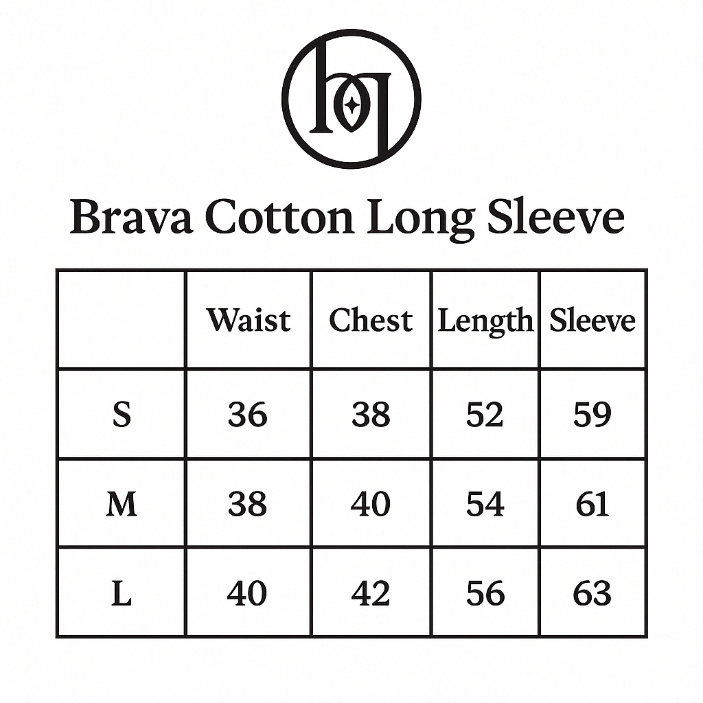 Petroleum Cotton Round Neck - Long Sleeve