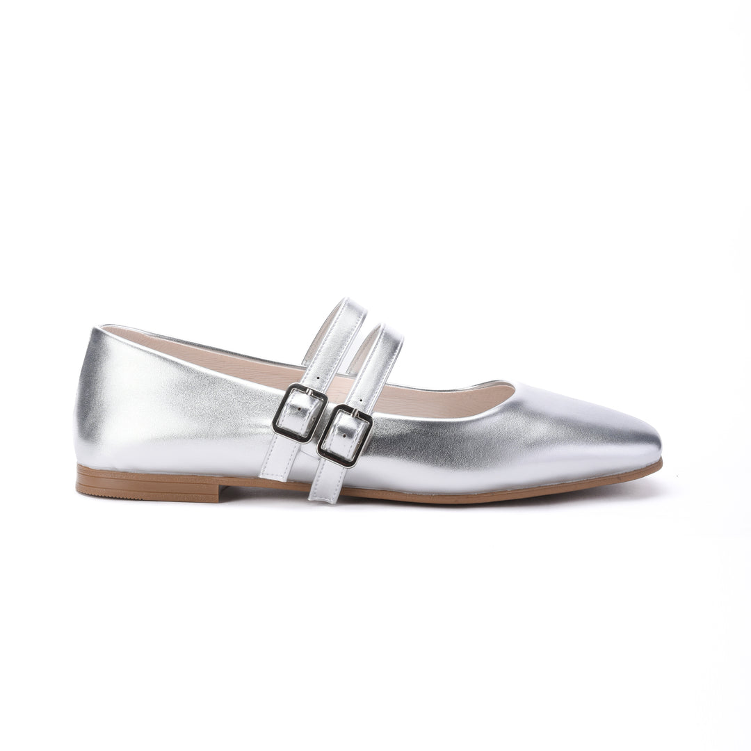Brava Bella Light Silver Mary Jane - Buy1 Get1
