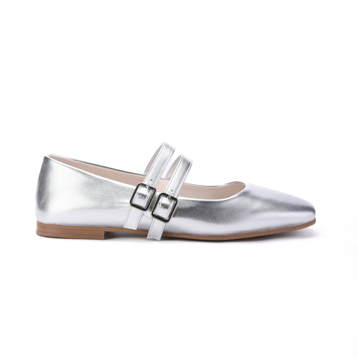 Brava Bella Light Silver Mary Jane - Buy1 Get1