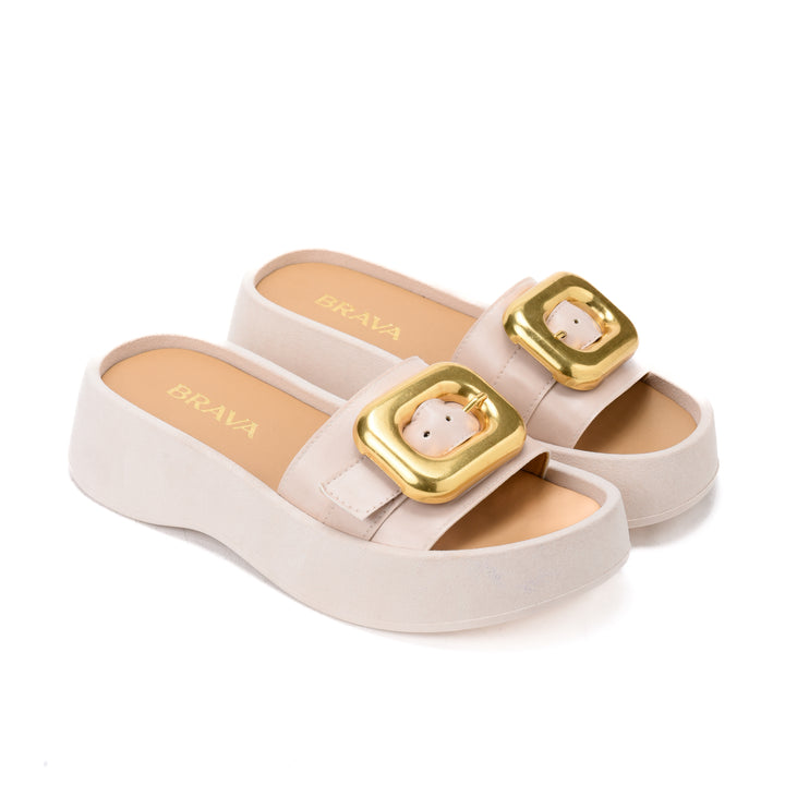 Brava Beige Chérie Slide - Buy1 Get1