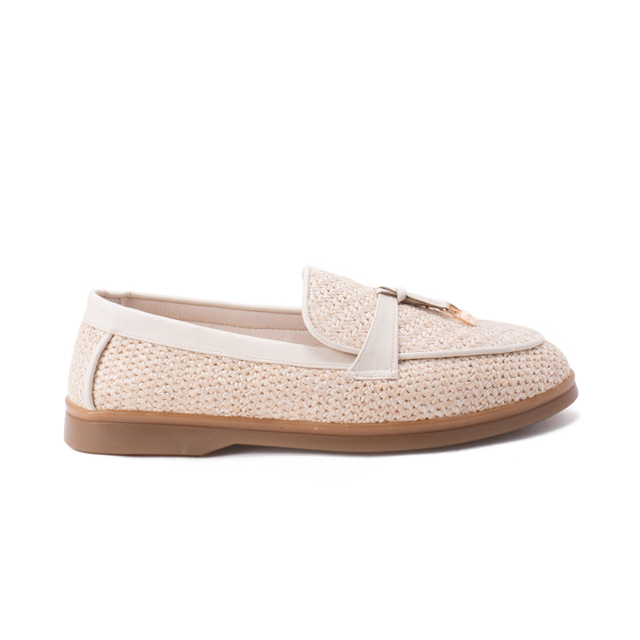 Brava | El Hayah loafer - Woven Beige-Beige Strap - Buy1 Get1