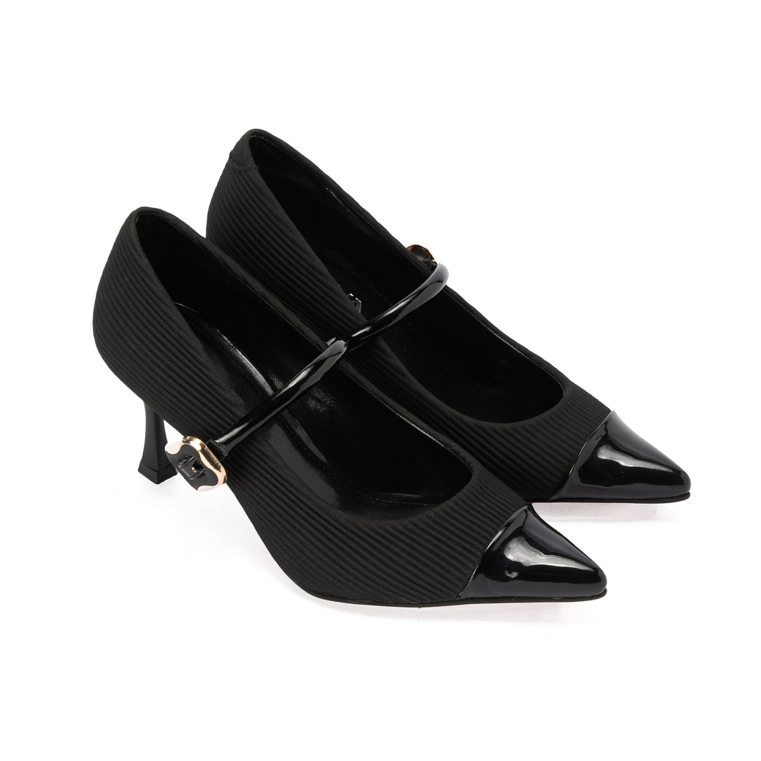 Brava — Cap-Toe Mary Jane- Black