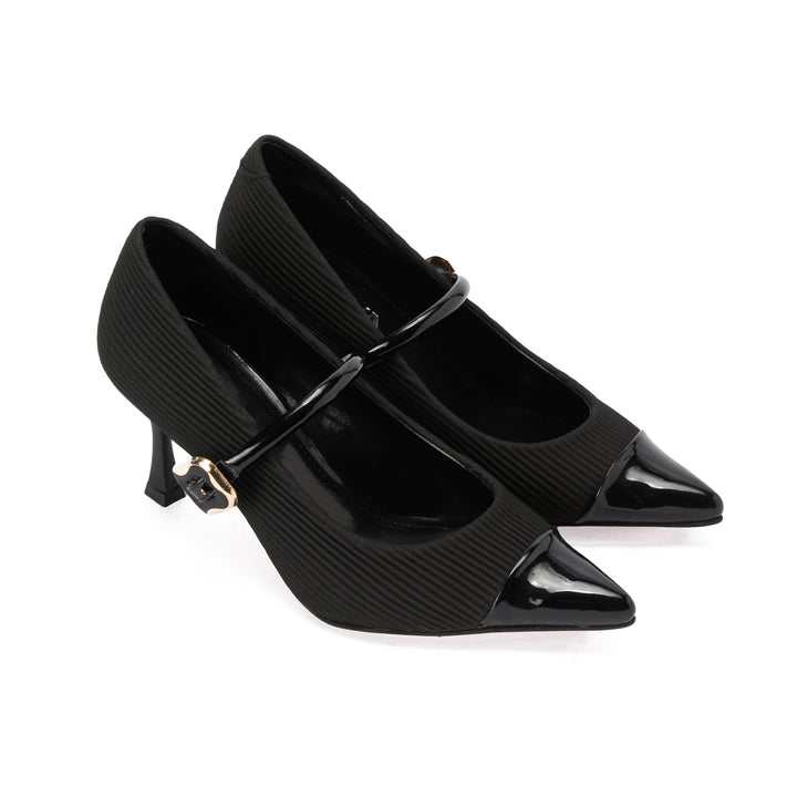 Brava — Cap-Toe Mary Jane- Black