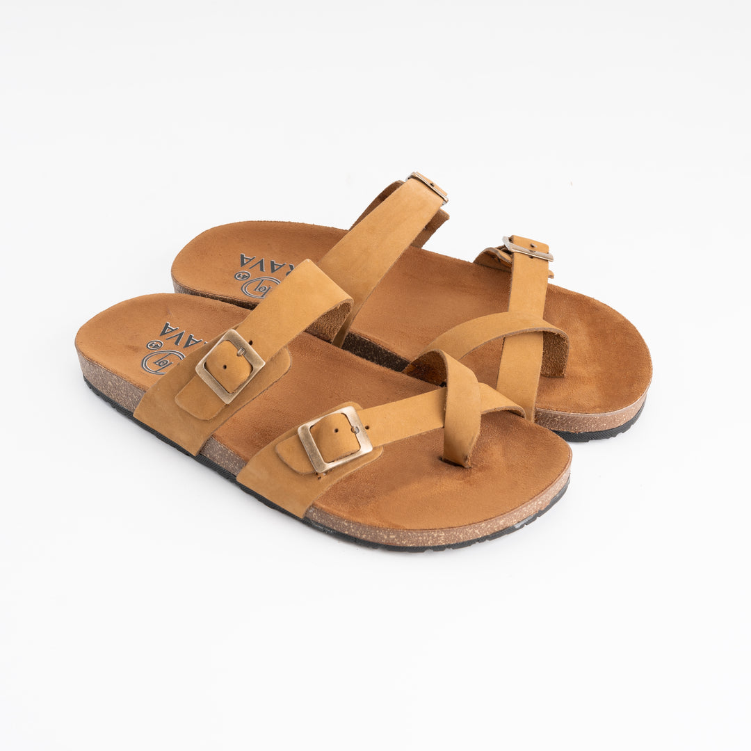 Double Buckled Toe Slipper Kiwi - Buy1 Get1