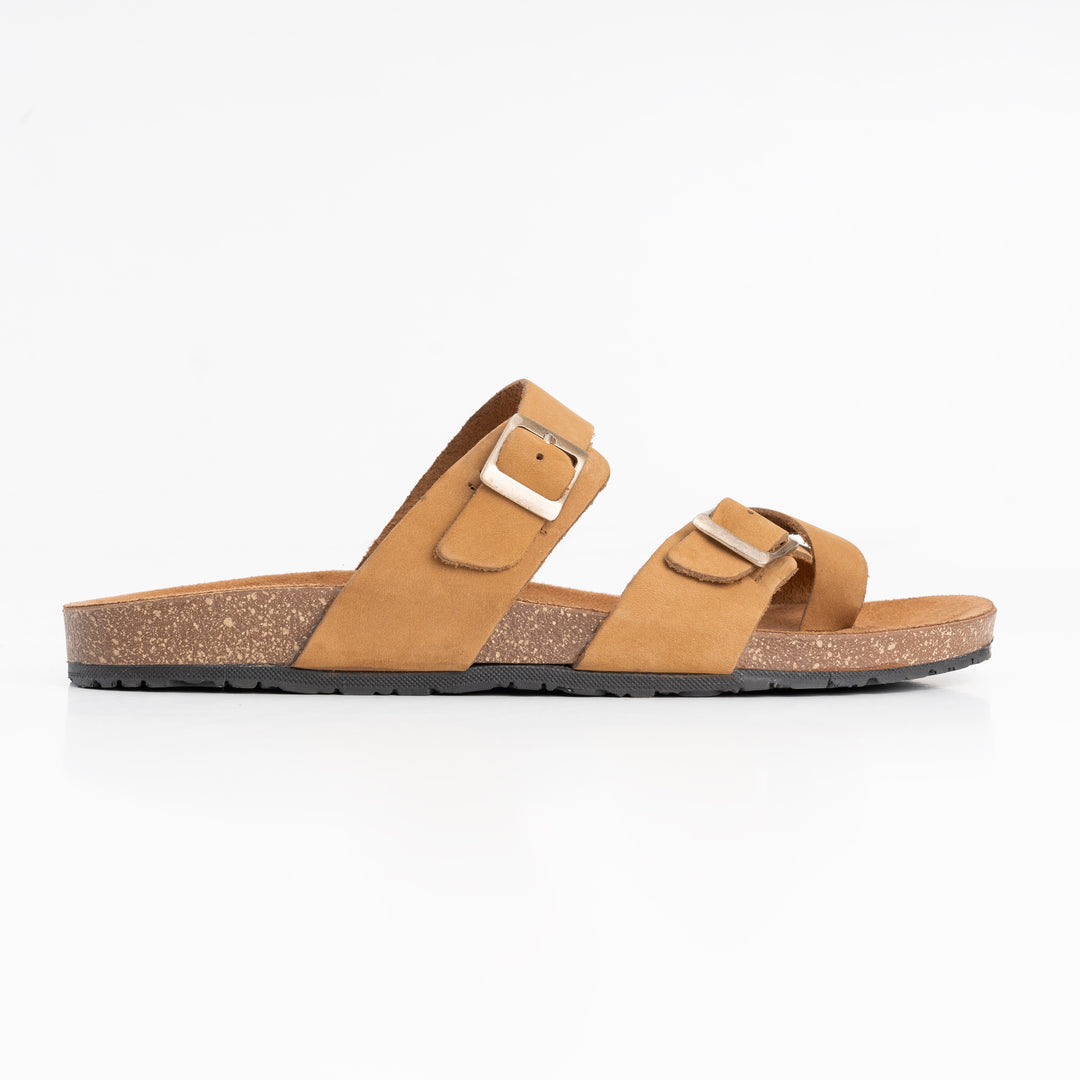 Double Buckled Toe Slipper Kiwi - Buy1 Get1