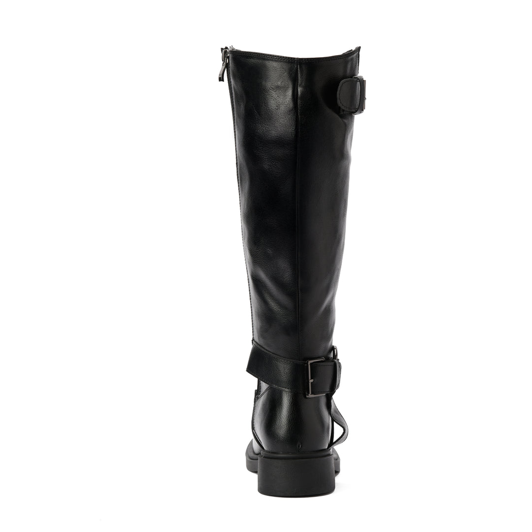 Brava — Harness Loop Knee Boot - Black