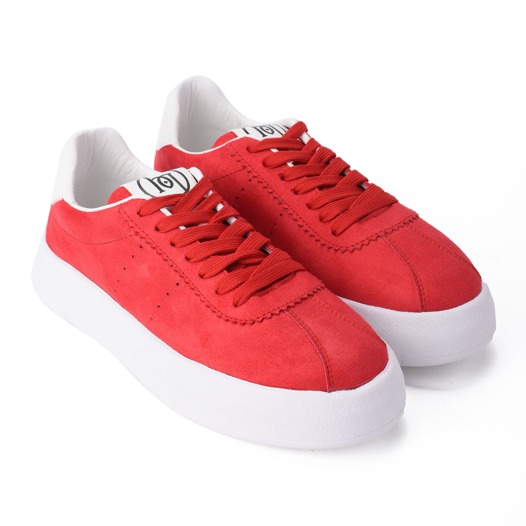 Brava Red Suede Fusion Sneaker