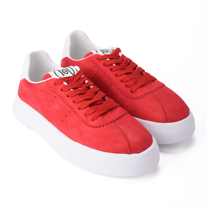 Brava Red Suede Fusion Sneaker