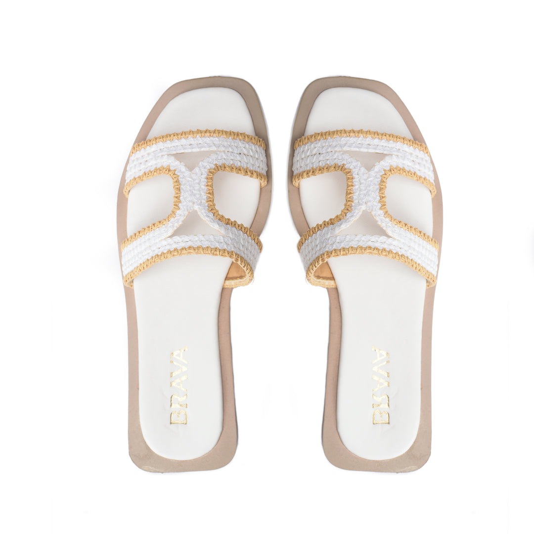 Brava Off White Tierra Slide - Buy1 Get1
