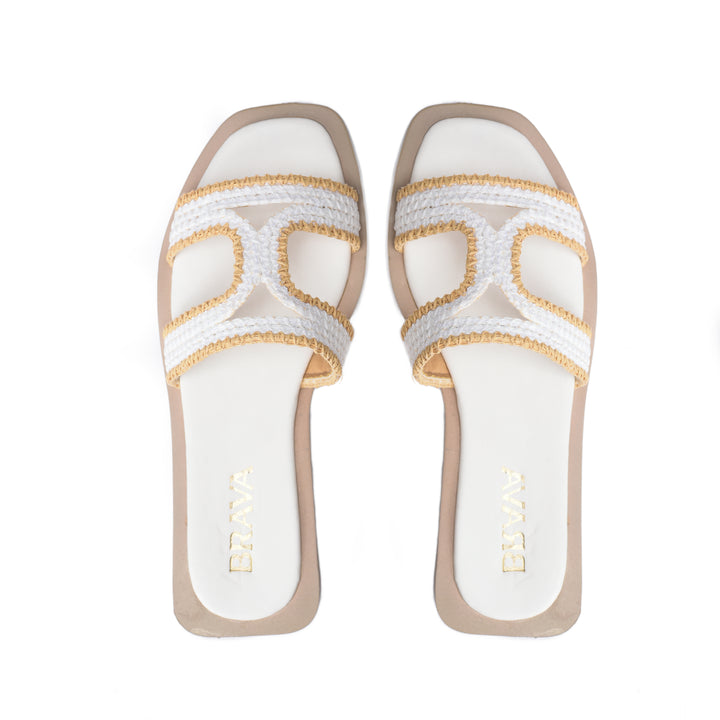 Brava Off White Tierra Slide - Buy1 Get1