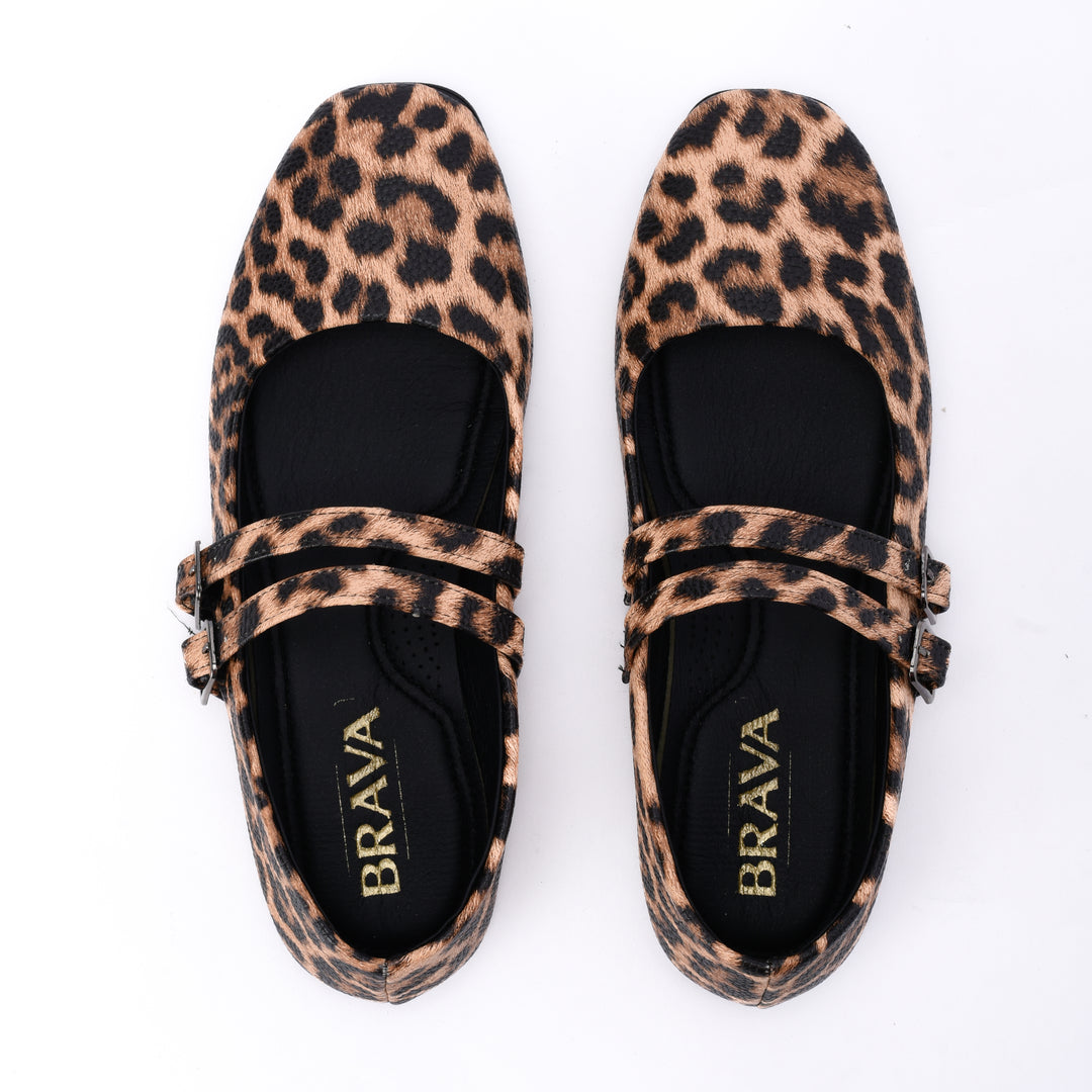 Brava Bella Leopard Mary Jane - Buy1 Get1