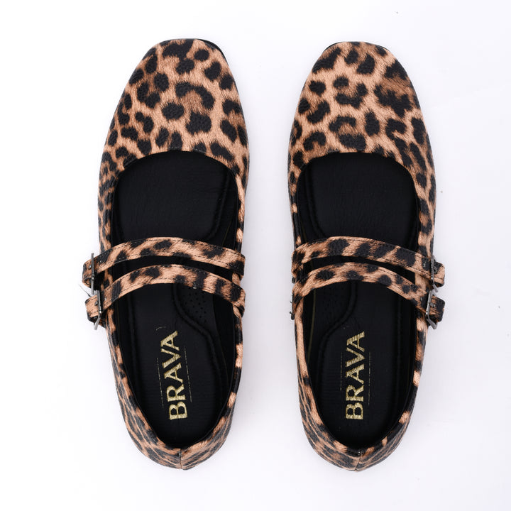 Brava Bella Leopard Mary Jane - Buy1 Get1