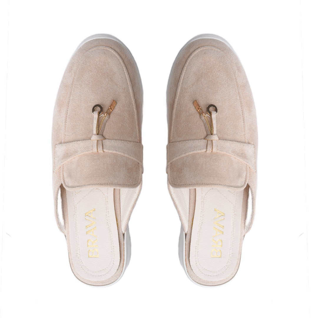 Brava | El Hayah Mule - Beige - Buy1 Get1