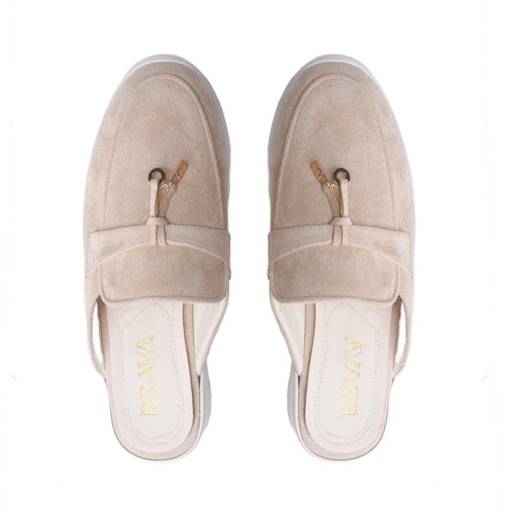 Brava | El Hayah Mule - Beige - Buy1 Get1