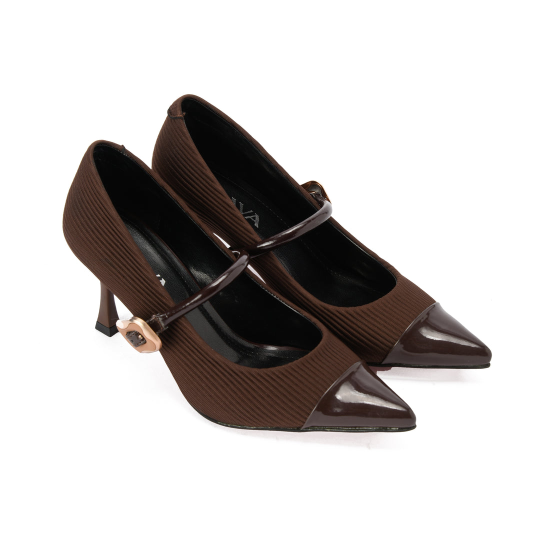 Brava — Cap-Toe Mary Jane- Brown