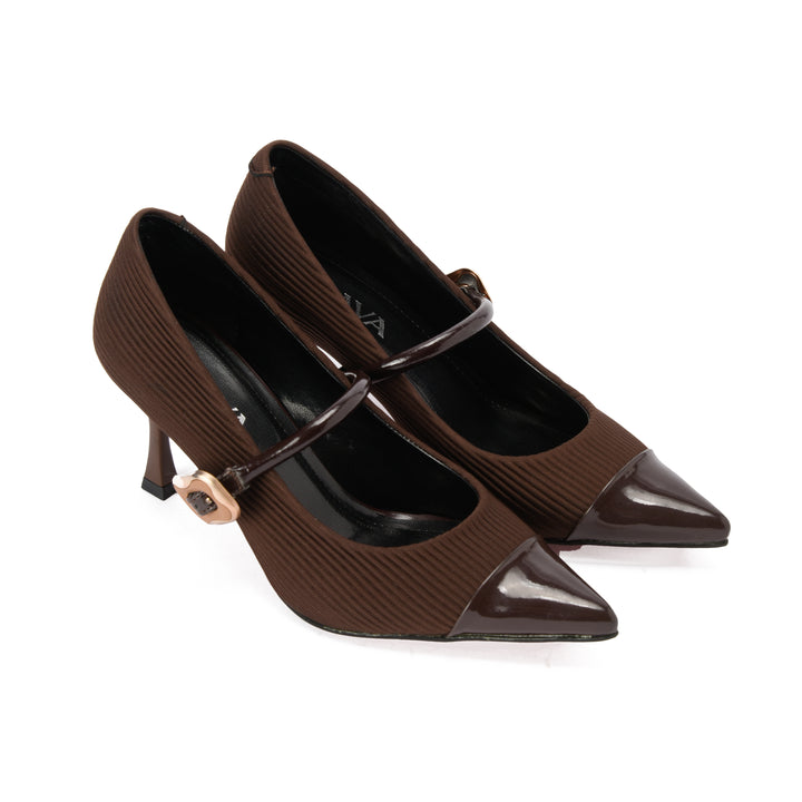 Brava — Cap-Toe Mary Jane- Brown
