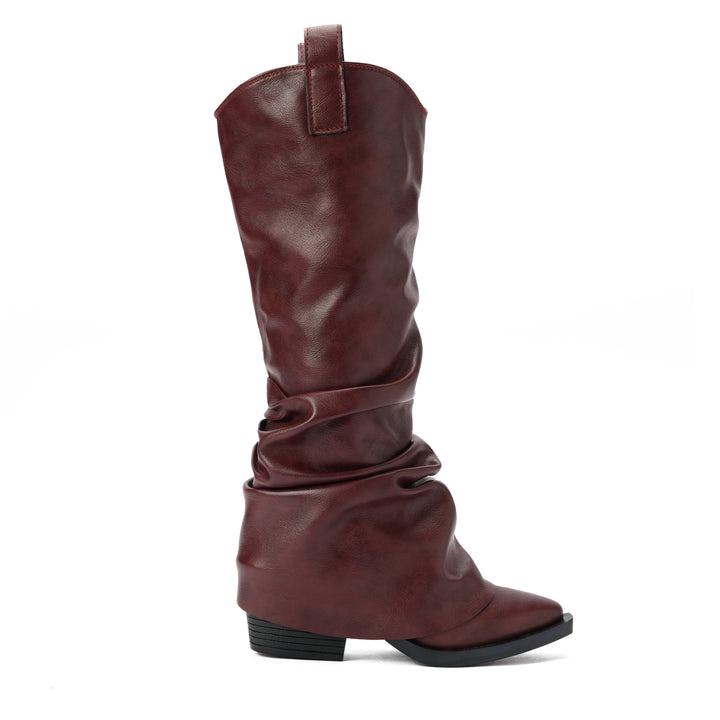 Brava — The Sculpt Wrap Boot — Burgundy