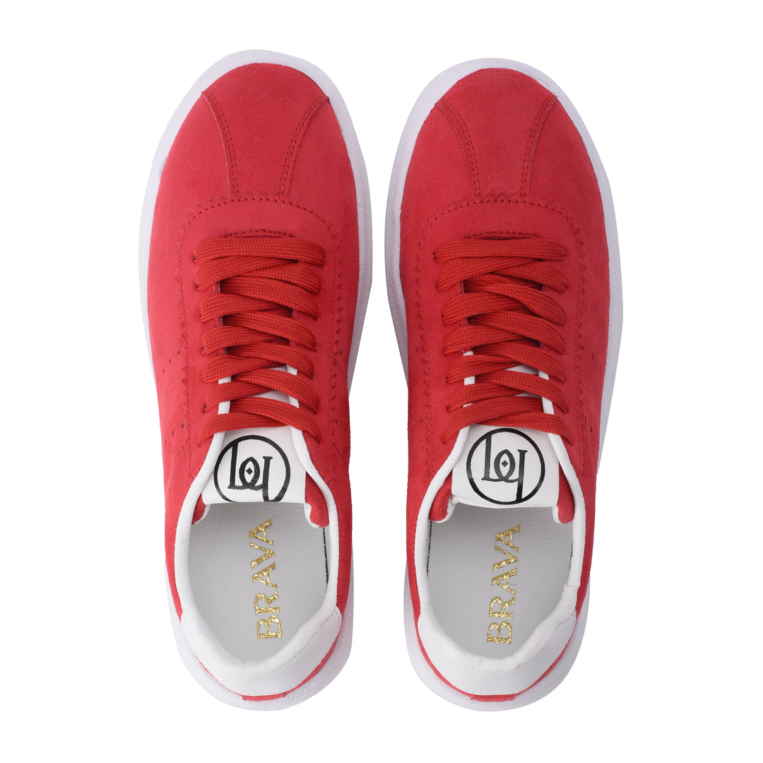Brava Red Suede Fusion Sneaker