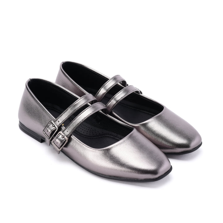 Brava Bella Silver Mary Jane - Buy1 Get1