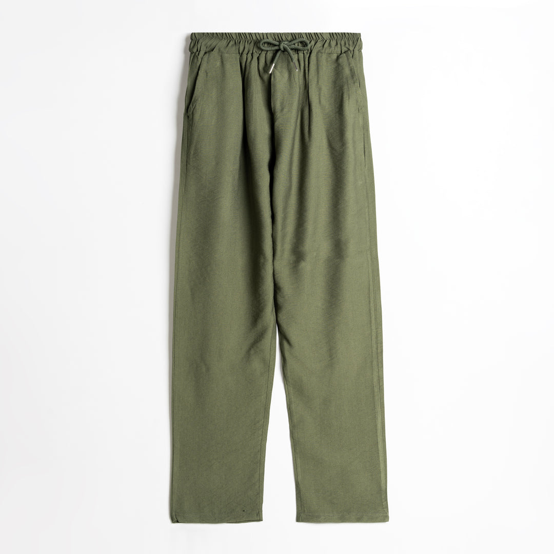 Brava Olive Linen Pants  (Buy1 Get1)