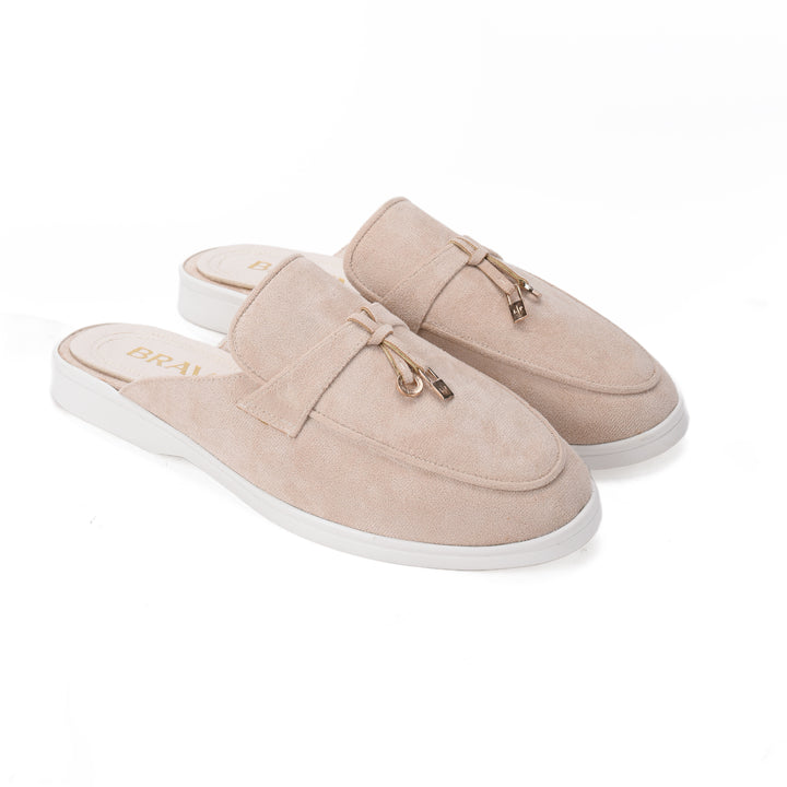 Brava | El Hayah Mule - Beige - Buy1 Get1