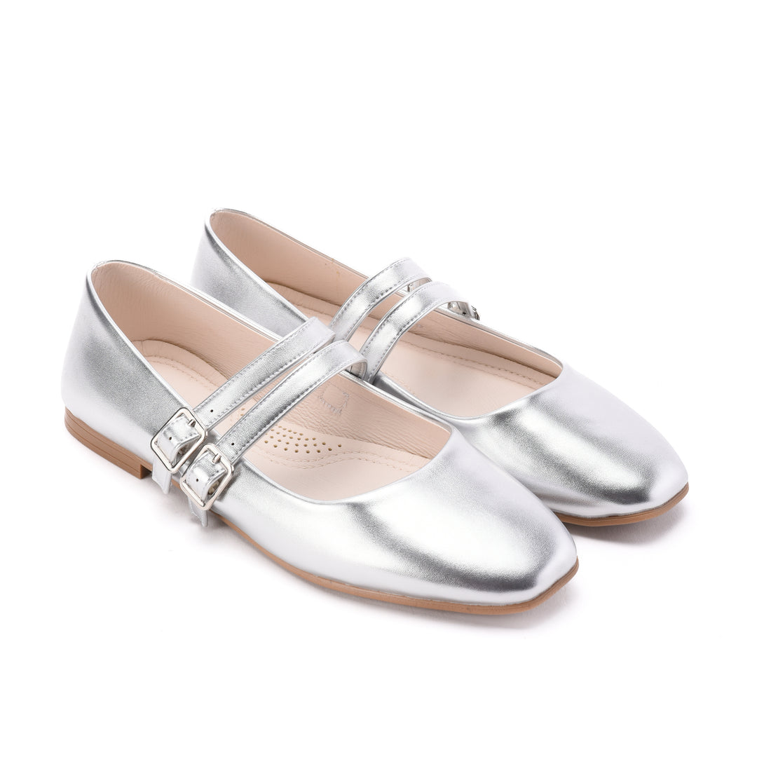 Brava Bella Light Silver Mary Jane - Buy1 Get1