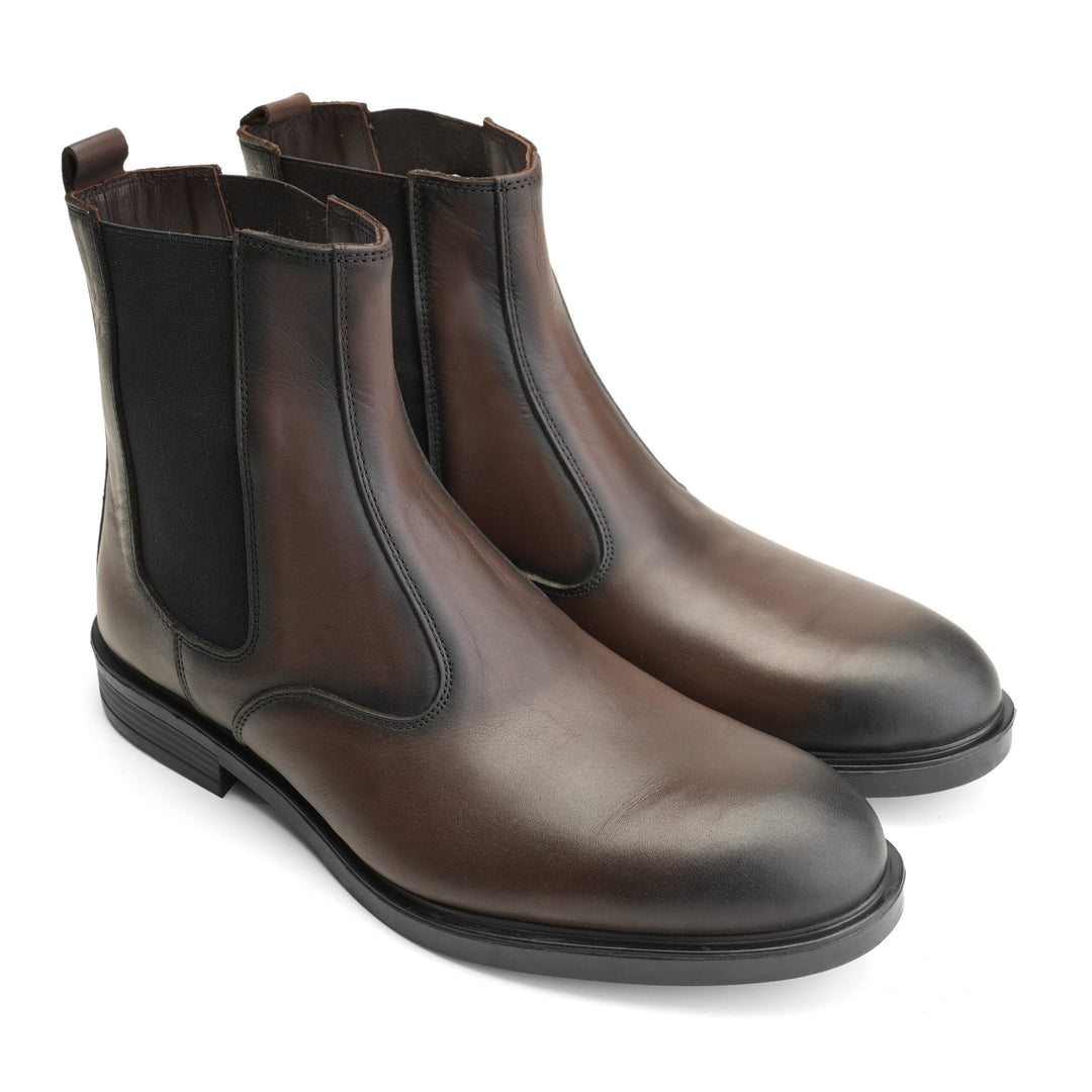 Brava Plain Toe Brownish Half Boot
