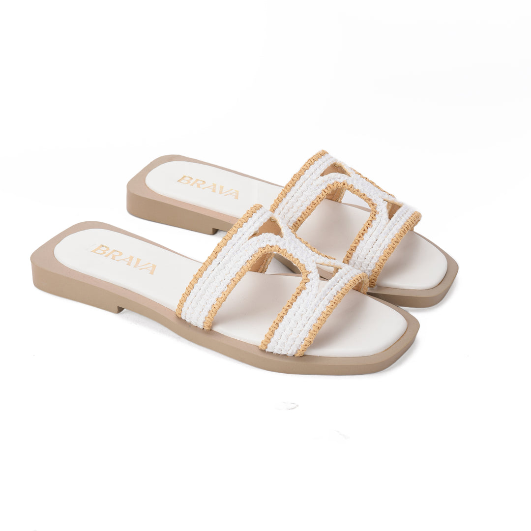 Brava Off White Tierra Slide - Buy1 Get1