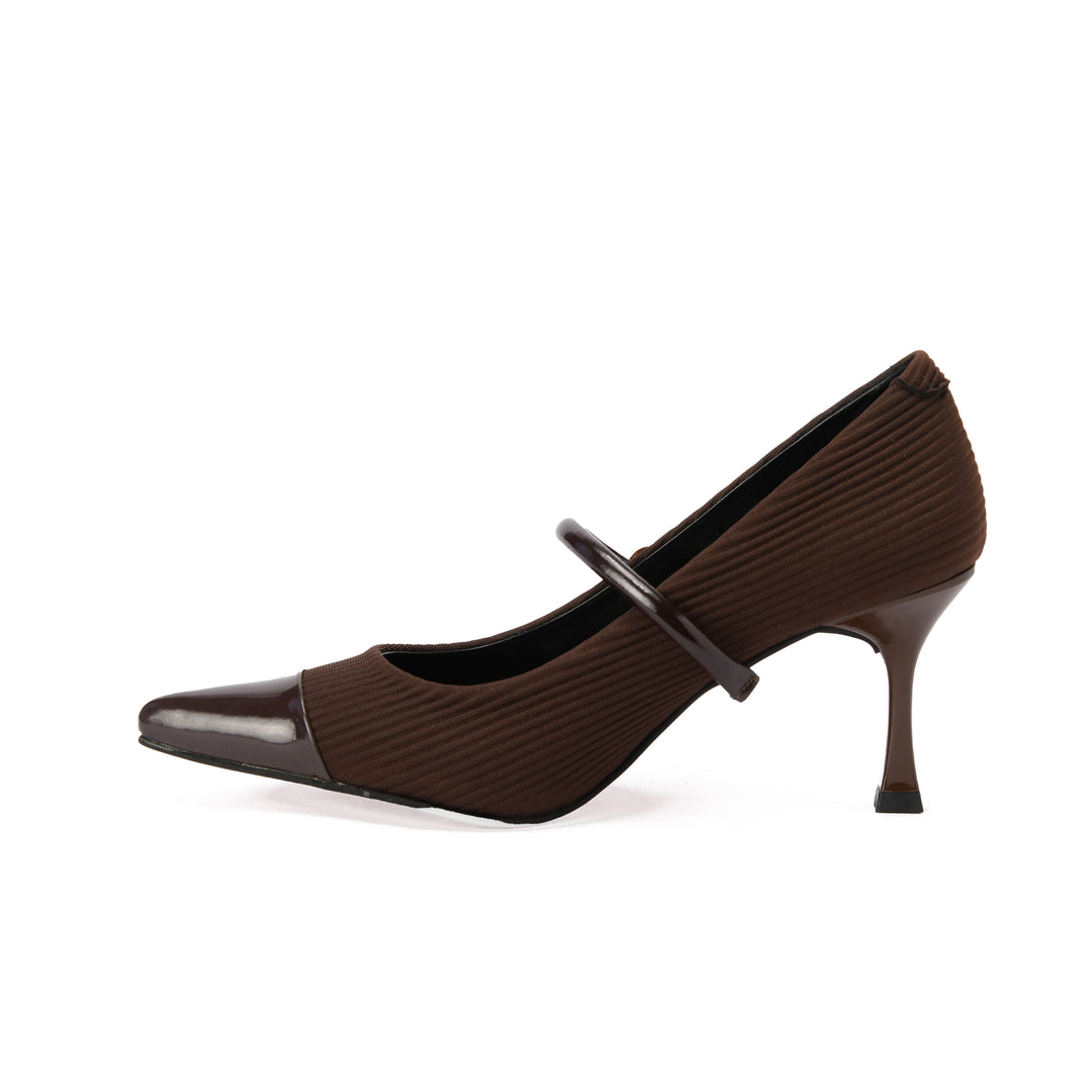 Brava — Cap-Toe Mary Jane- Brown