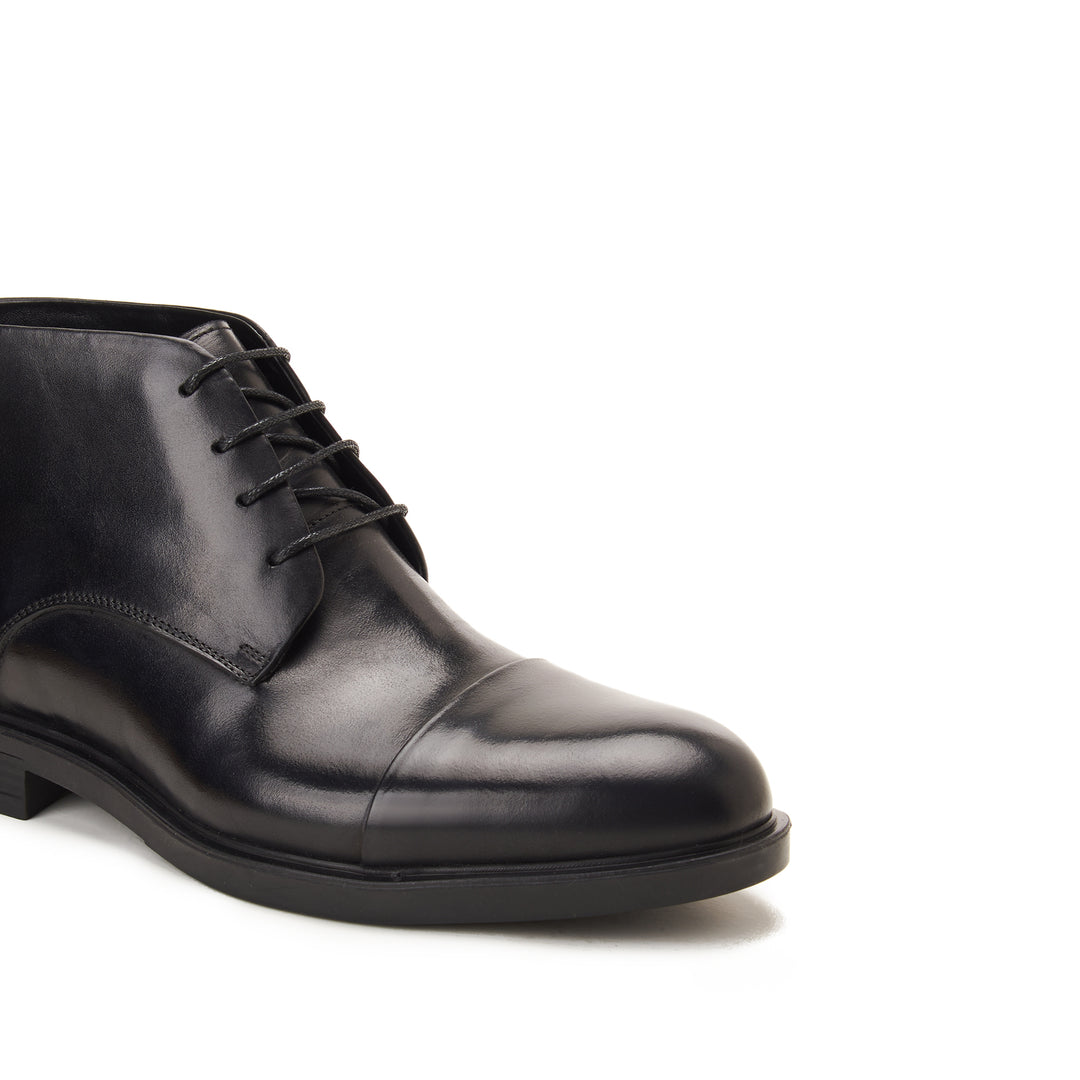 Brava Black Cap Toe Half Boot V2