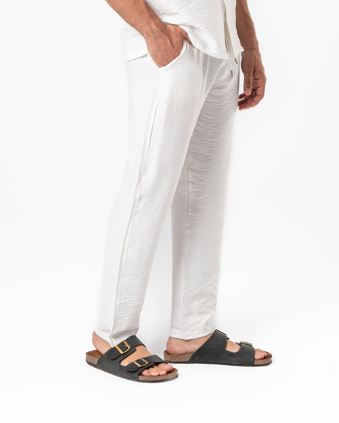 Brava Off White Linen Pants  (Buy1 Get1)