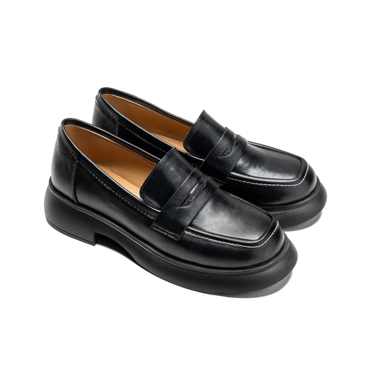 Women Black Penny Loafer