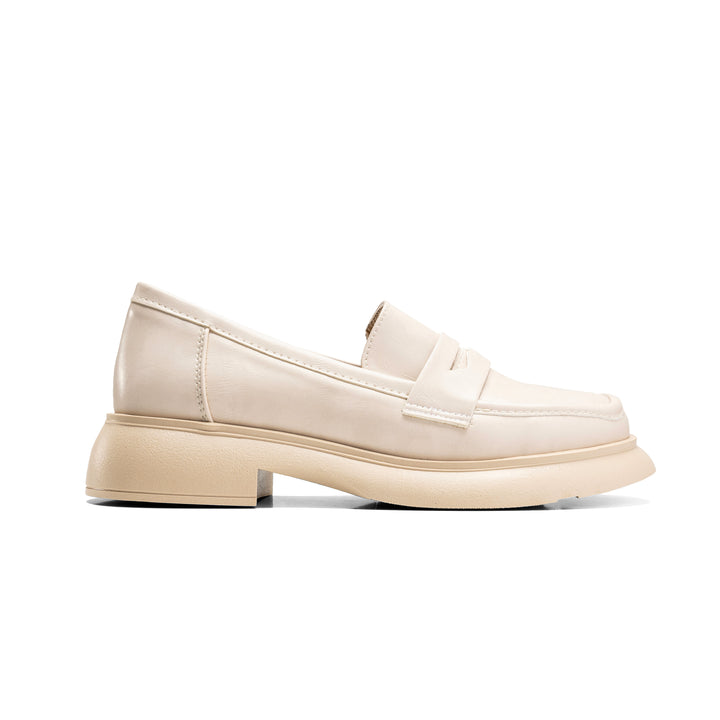 Women Beige Penny Loafer