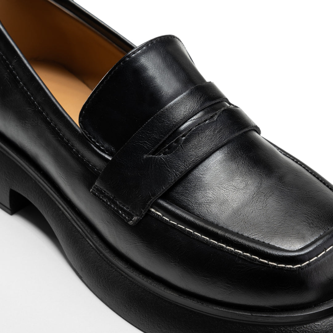 Women Black Penny Loafer