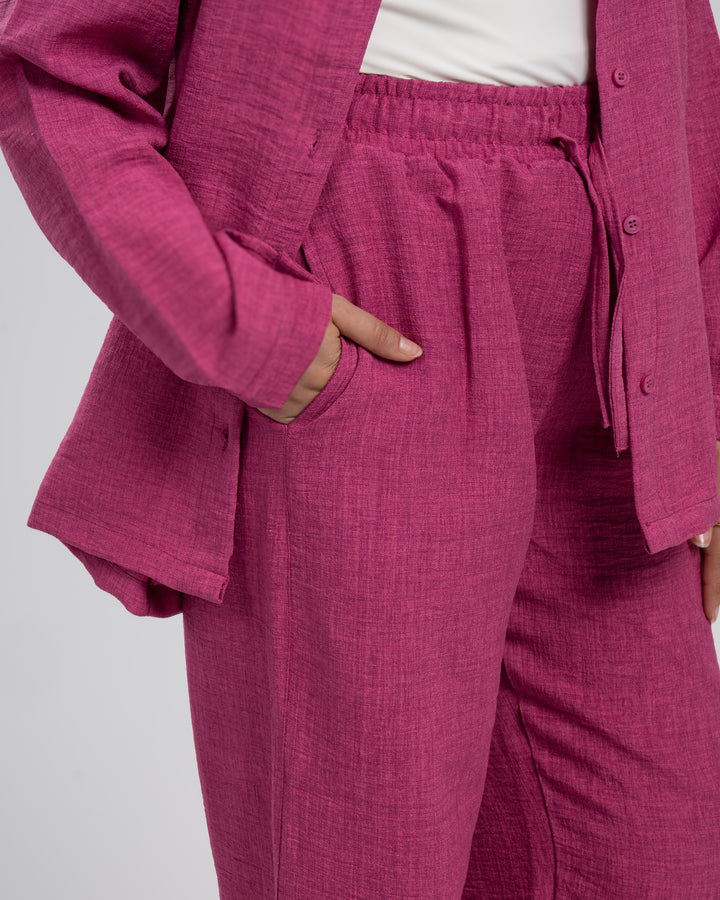 Brava Women Pink Linen Set